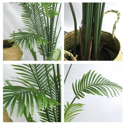 Custom Fake Palm Potted Plants Artificial Areca Palm Tree For Office Indoor Outdoor Home Decor