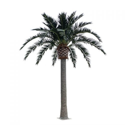 6M wind resistant UV resistant moisture-proof Bent bar artificial coconut palm tree for outdoor landscape artificial trees suppliers
