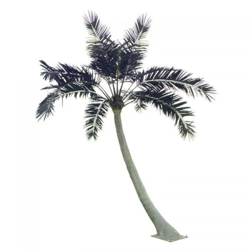 6M wind resistant UV resistant moisture-proof Bent bar artificial coconut palm tree for outdoor landscape artificial trees suppliers