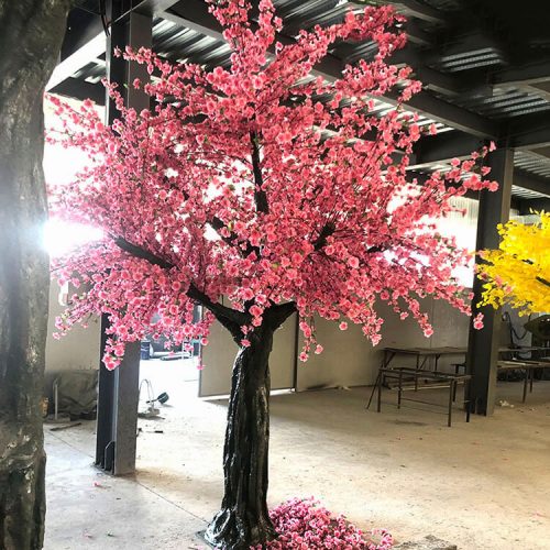 1M 2M 3M 4M 5M Large artificial sakura tree Silk flower leaf FiberGlass trunk artificial cherry blossom tree