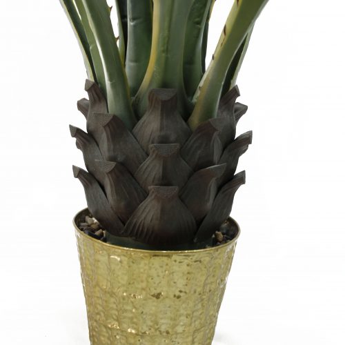 Artificial Agave Fake Potted Green Artificial Plant Sansevieria with Planter for Indoor home Modern Decoration