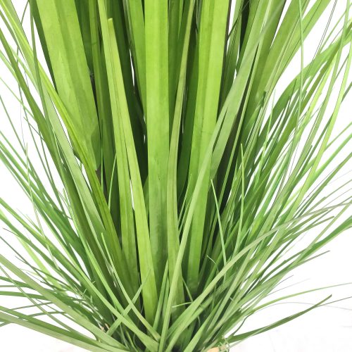 Artificial Onion grass potted in pot for indoor home office decor green fake plants