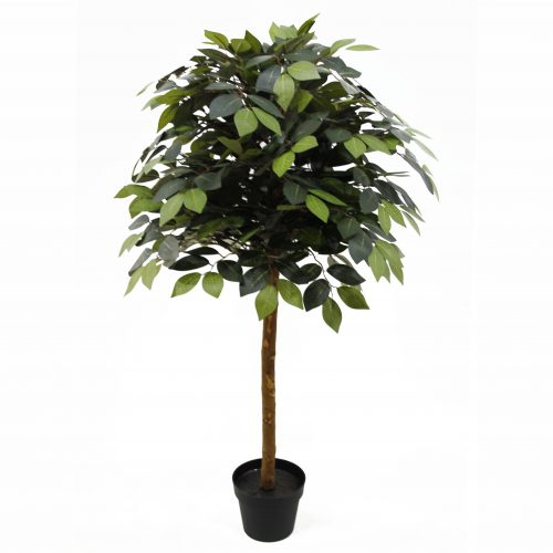 Tropical Tree Artificial Ficus Plants Branches Plastic Fake Leafs Green Artificial Banyan Tree For Home Garden Room Shop Decor