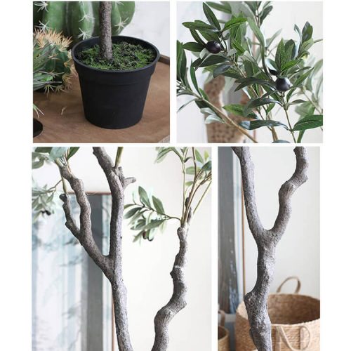 Fake Green Plants Artificial Olive Tree In Pot For Indoor Outdoor Home Garden Office Decor