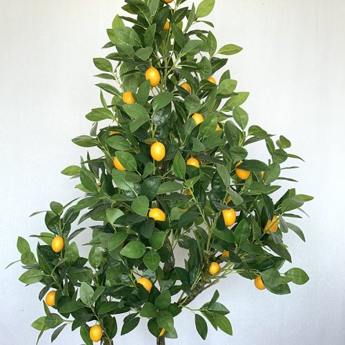 Artificial lemon tree for indoor home garden decor green plant tree
