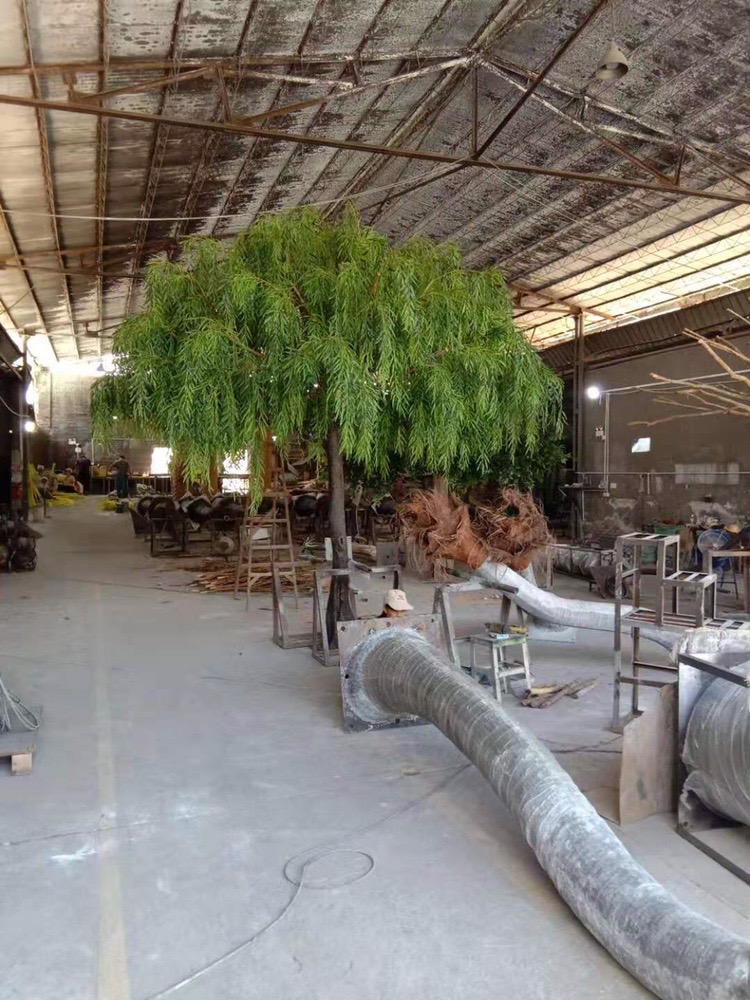 big artificial Willow tree