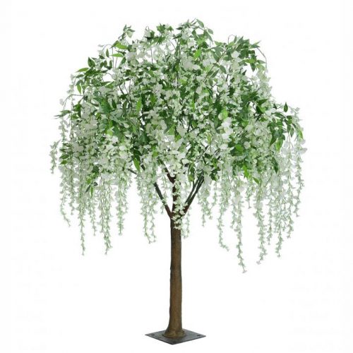 Large artificial White Wisteria tree for garden outdoor decor