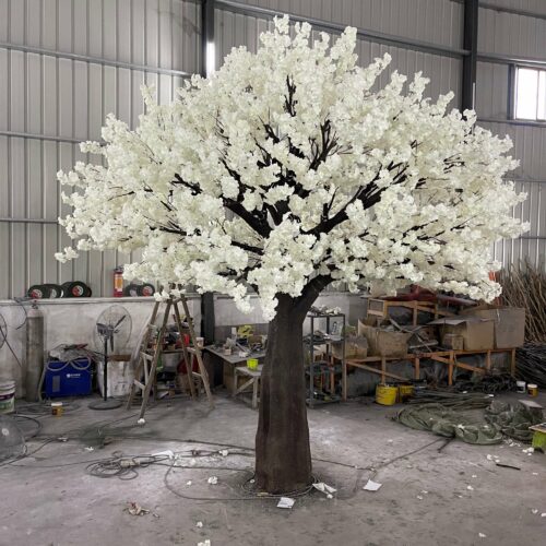 13ft white artificial cherry blossom tree Custom Engineering Tree factory for indoor outdoor Landscape decoration