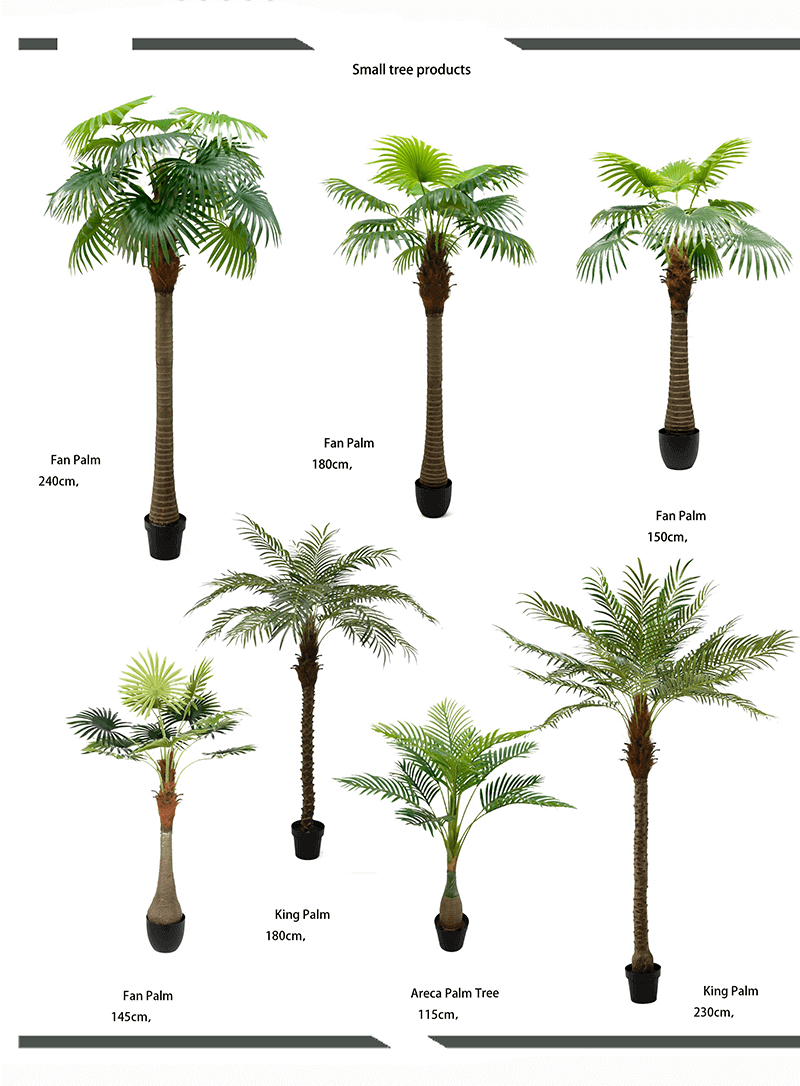 artificial fan palm plant