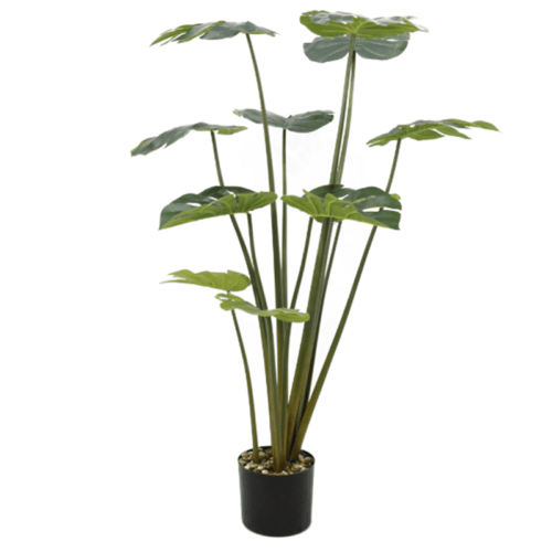 110cm 11 leaves Artificial Plants Faux Monstera Tree
