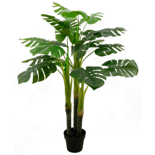 120cm 17 leaves Artificial Plants Monstera Deliciosa Tree