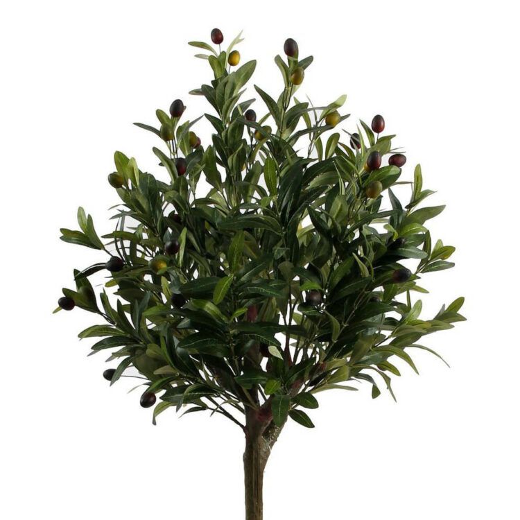 125cm Faux Potted Olive Tree