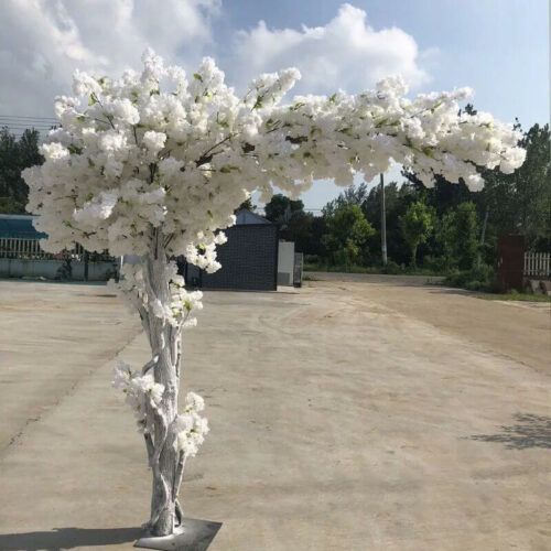 Custom 2.5M White Blossoms Arch Artificial Cherry Tree