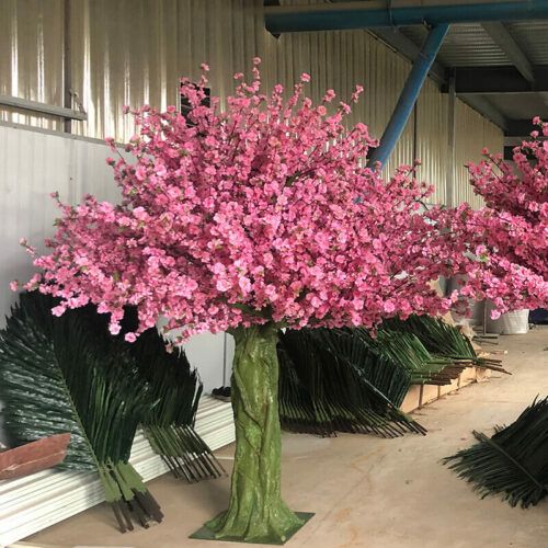 Custom 4.5m Fake Big Tree Artificial Cherry Blossom Plant