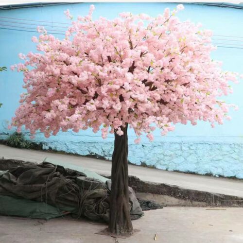 Custom 3.8m Pink Artificial Cherry Blossom Tree Outdoor