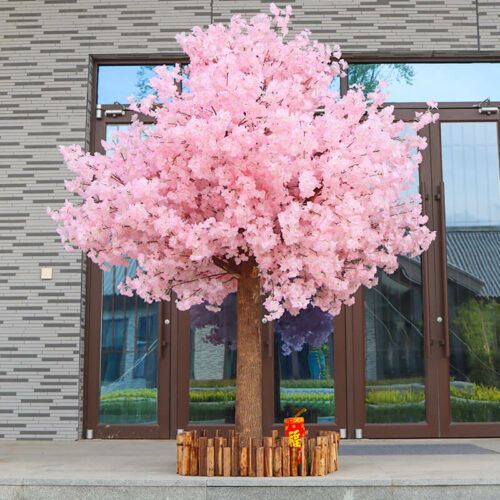 Custom 3m Pink Artificial Cherry Blossom Bonsai Tree