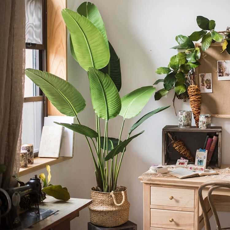 220cm 13 leaves Artificial Plants Indoor Birds Of Paradise - 图片 3