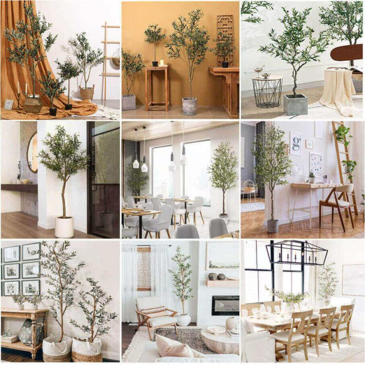 110cm Artificial Plant Faux Olive Tree Indoor - 图片 4