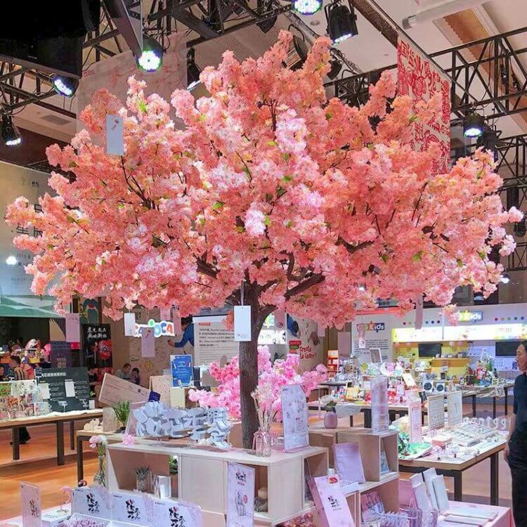 Artificial Pink Cherry Blossom Tree