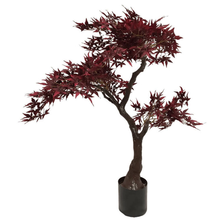 120cm Artificial Maple Red Tree