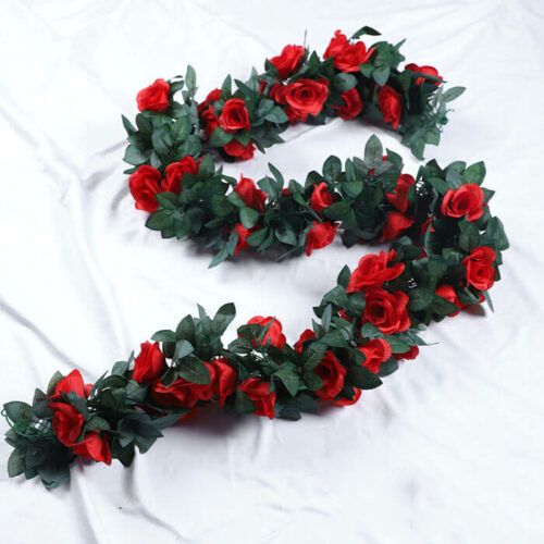 16 Head Silk Rose Garland Artificial Flowers