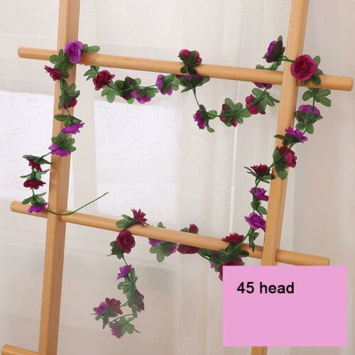 45 Head Artificial Rose Garlands Fake Flower Vine
