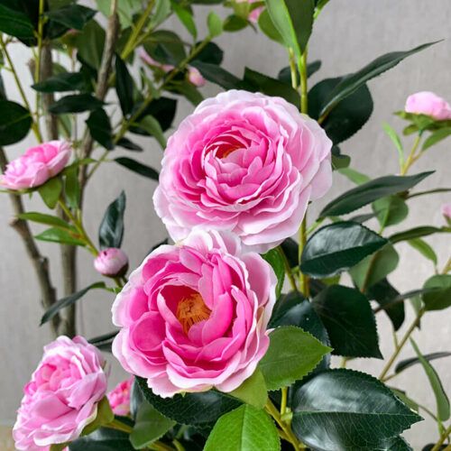 Fake Rose Tree 90cm 120cm 150cm 180cm Purple Artificial Flowers Plants