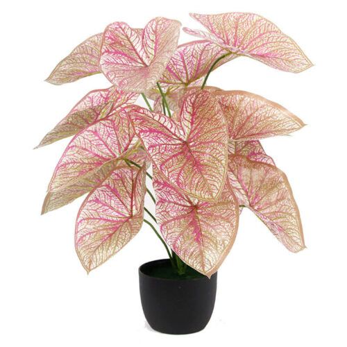 50cm Red Leaves Artificial Taro Plants