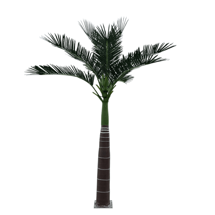 Customized 4m Artificial King Coconut Tree High Simulation Outdoor