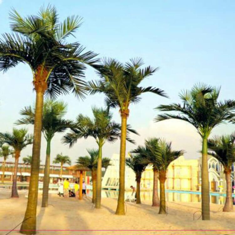 8M Artificial Coconut Palm Tree Outdoor High simulation Landscape Plant - 图片 2