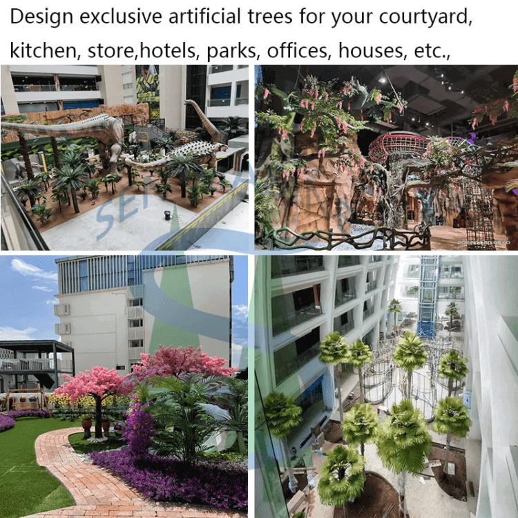 5M Fake Coconut Tree High Simulation Landscape Artificial Plants - 图片 4