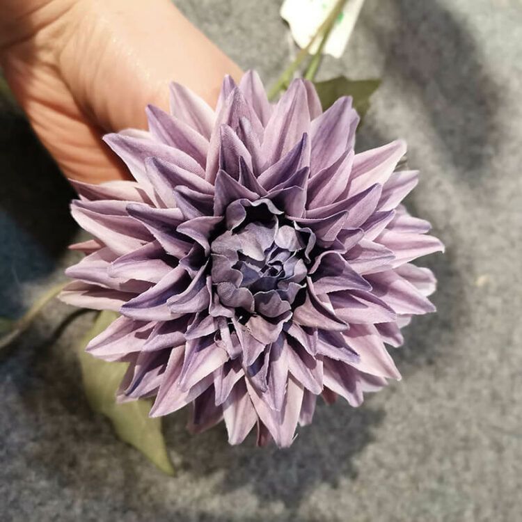 Artificial Flowers Dahlia HR8004 Autumn Color 65cm Silk Dahlia - 图片 3