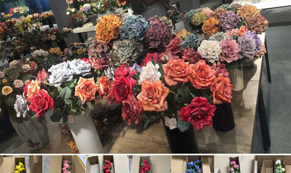 artificial flowers packing