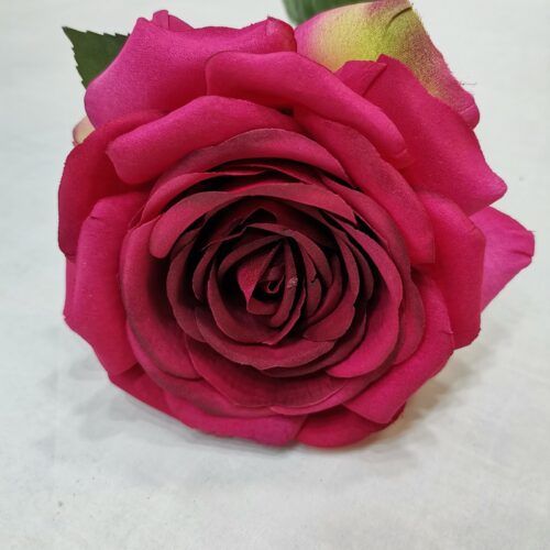 HR7155 Artificial Roses Multiple Colors Single Real Touch Silk Flowers