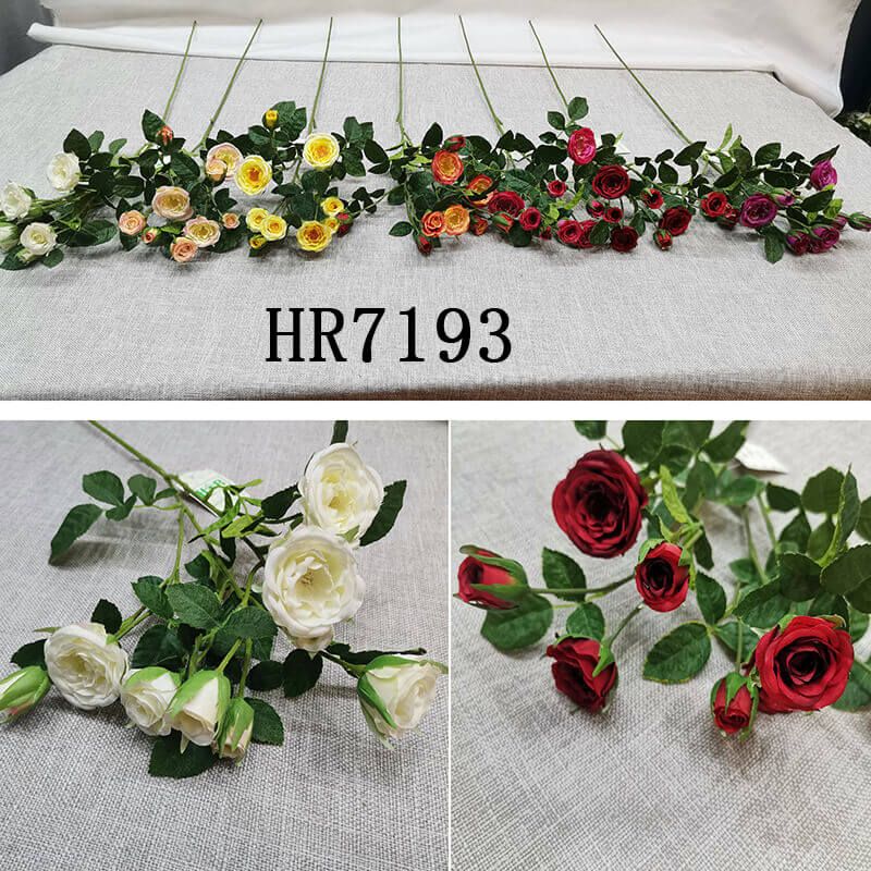 Artificial Silk Roses Flowers