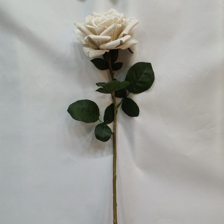 HR7332 Artificial Rose Flower Single Silk Large Faux Roses - 图片 4