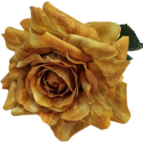 HR7332 Artificial Rose Flower Single Silk Large Faux Roses
