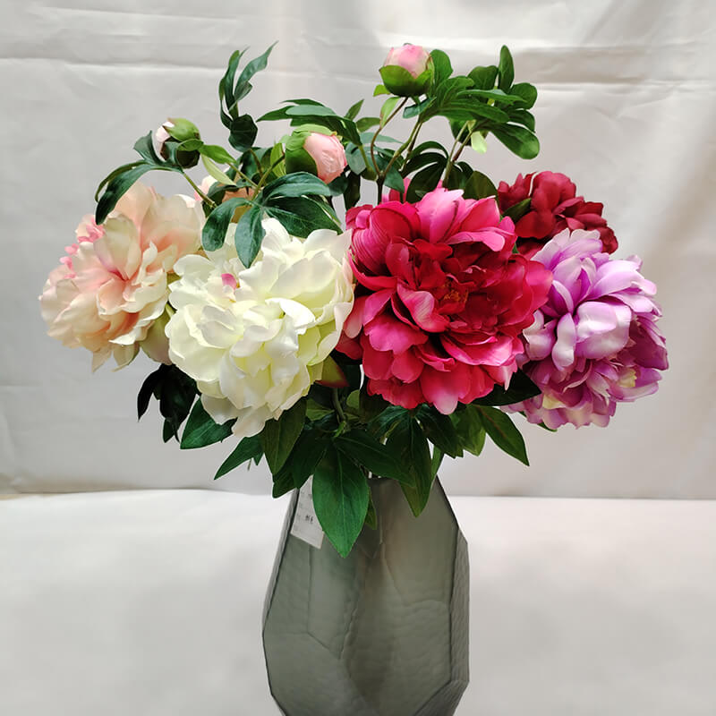 artificial flowers peonies