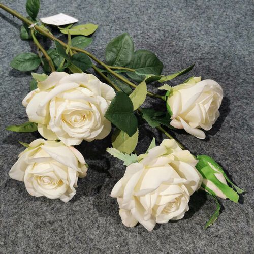 HR8021 Silk Rose 88cm Long Stem 5 Head Large Artificial Flowers Roses