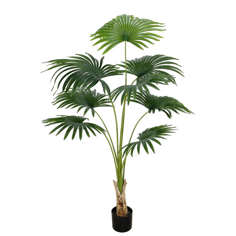 artificial fan palm tree