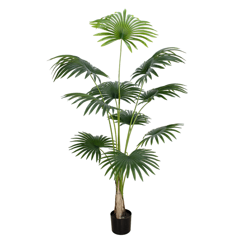 artificial fan palm tree