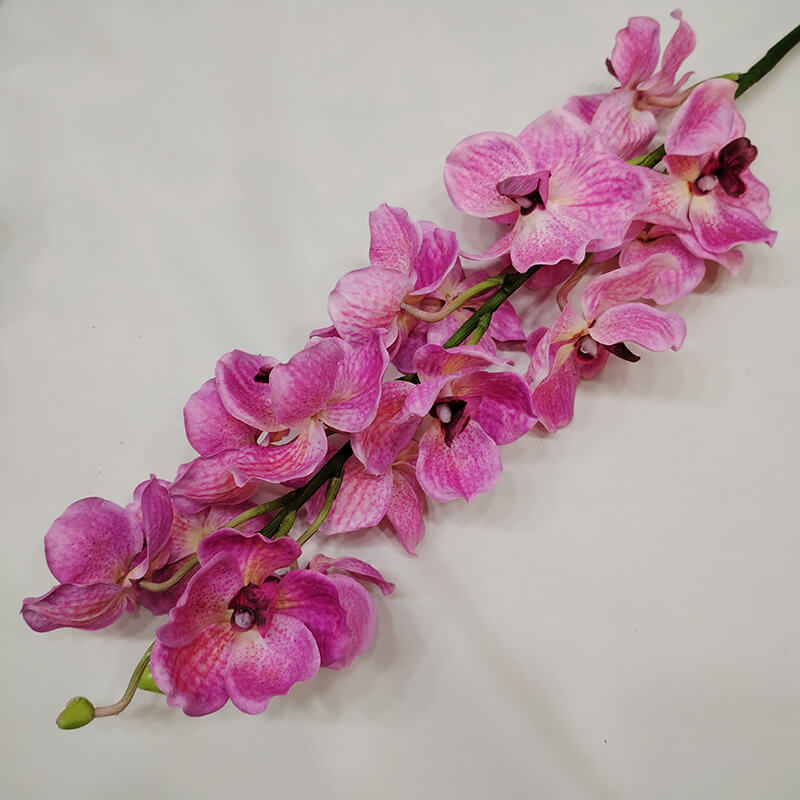 thumbnail image 2 of Artificial Dark Royal Purple Phalaenopsis Orchid Stem - Silk Flower Stem For Home Decor, Weddings, All Occasions 2 of 6