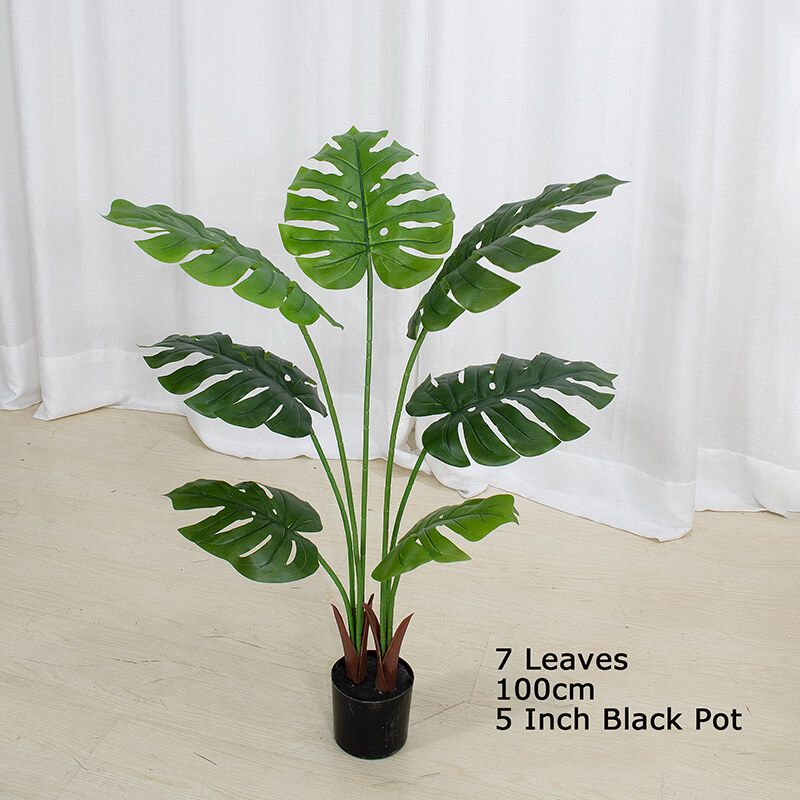 artificial monstera plant