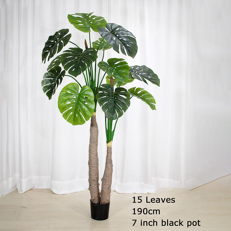 artificial monstera plant