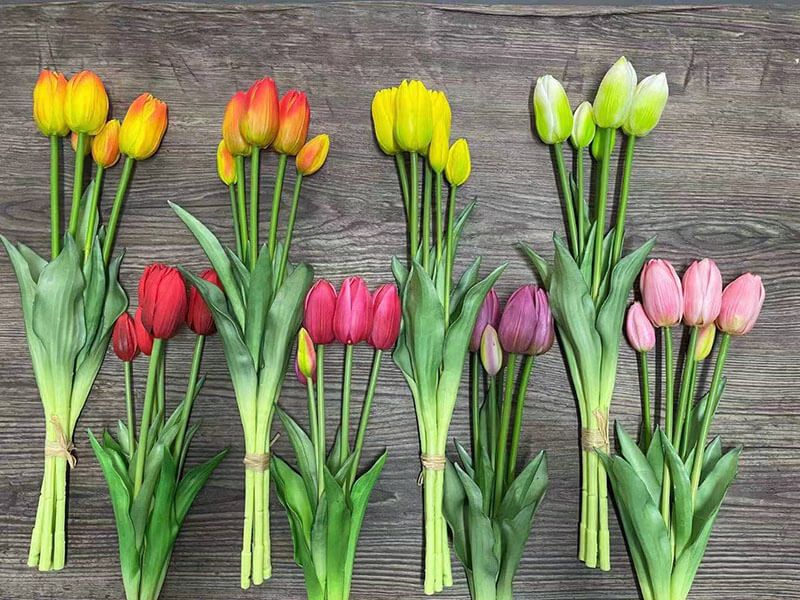 artificial tulips